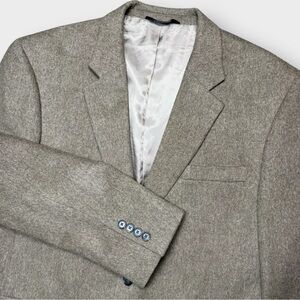 Jos A Bank Men’s 43R Blazer Brown Camelhair Sport Coat Two Button Classic Jacket